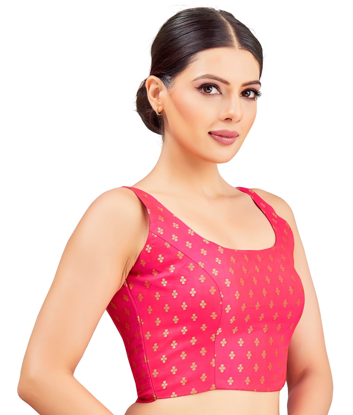 Studio Shringaar Women's Pink Blouse (Design 2854)
