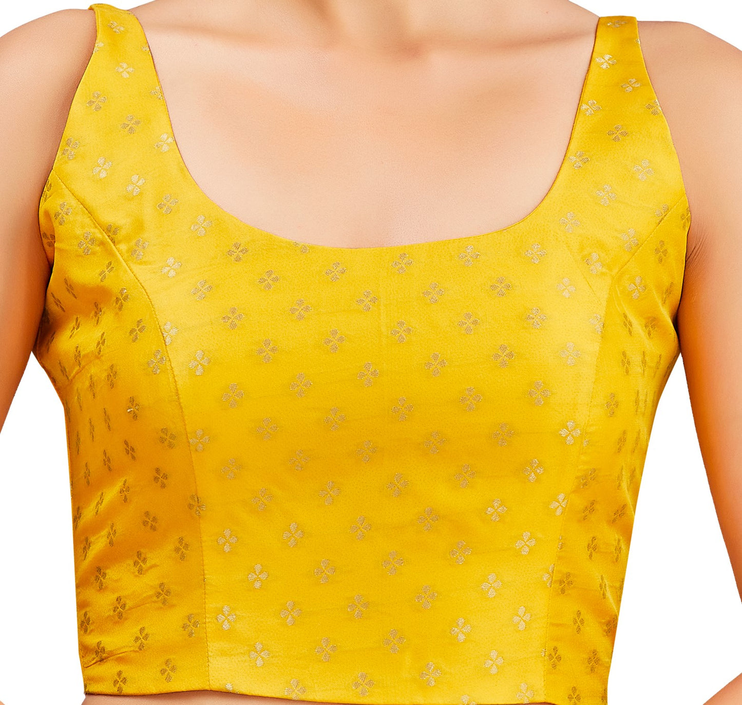 Studio Shringaar Women's Yellow Blouse (Design 2854)