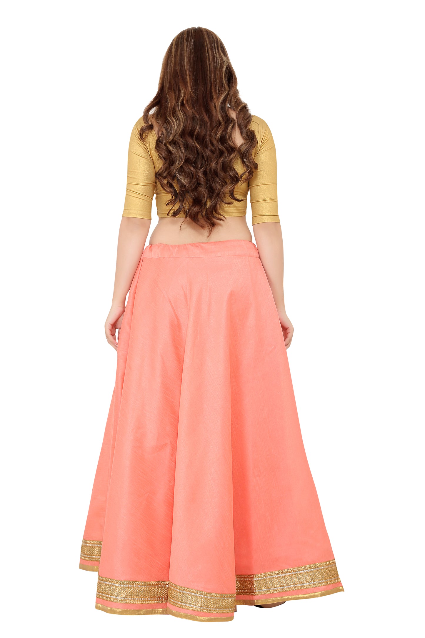 Women's Maxi Lehenga Skirt (0617 - Light Pink)