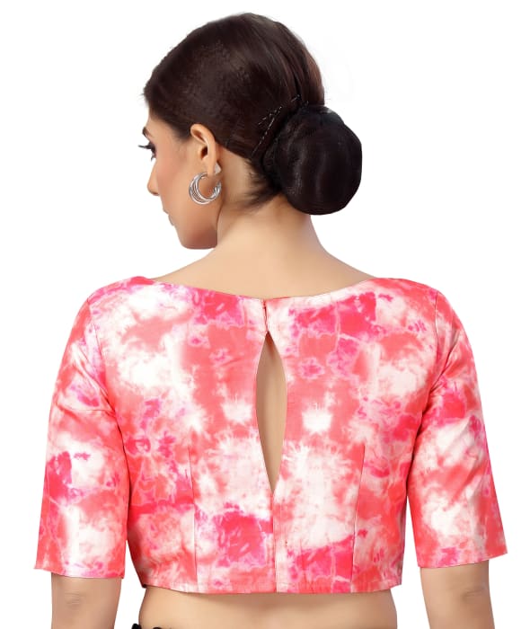 Studio Shringaar Women's Pink Readymade Blouse (Design 2552)