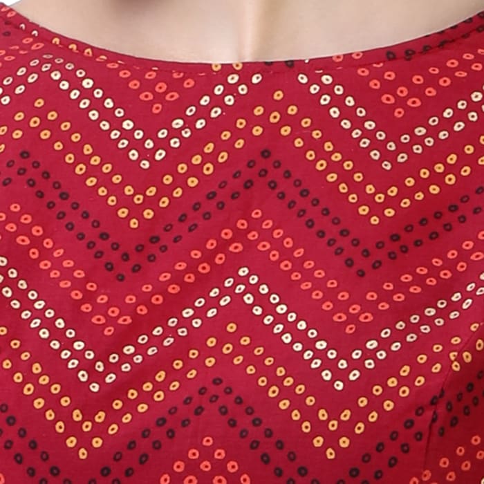 Studio Shringaar Women's Maroon Readymade Blouse (Design 2373)