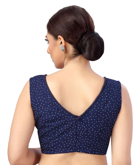Studio Shringaar Women's Blue Readymade Blouse (Design 2549)