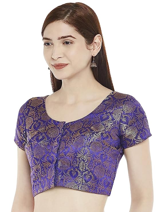 Women's Purple Brocade Blouse (Design 1969)