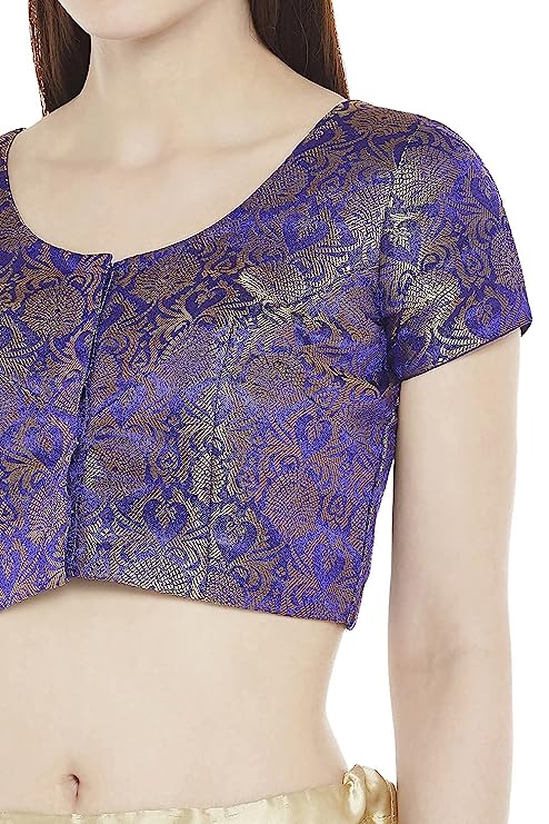 Women's Purple Brocade Blouse (Design 1969)