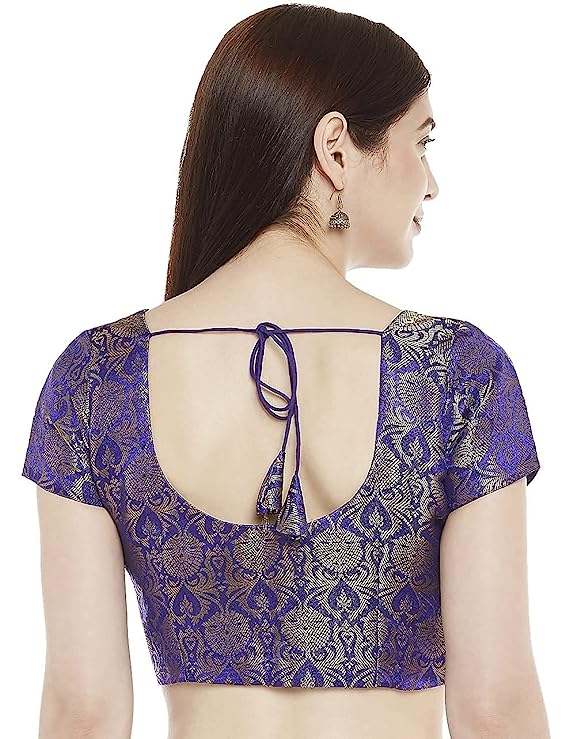 Women's Purple Brocade Blouse (Design 1969)