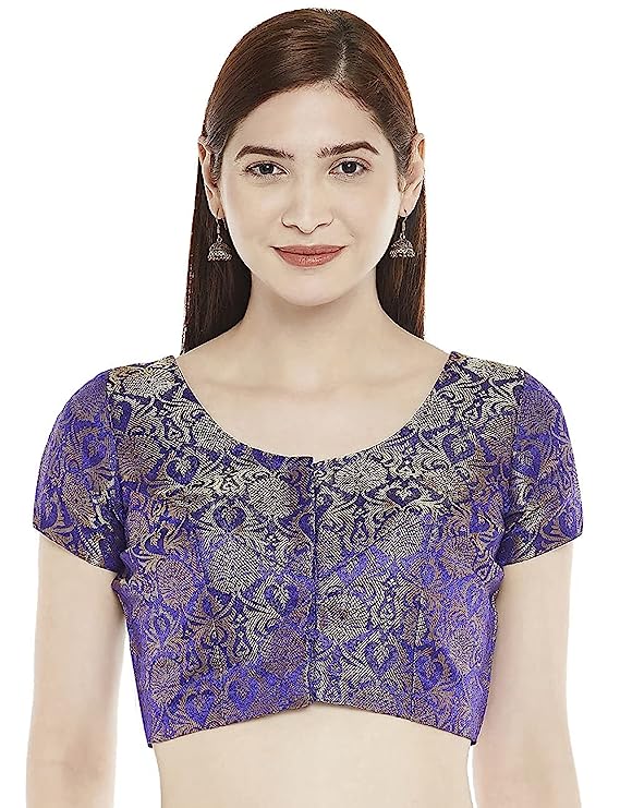 Women's Purple Brocade Blouse (Design 1969)