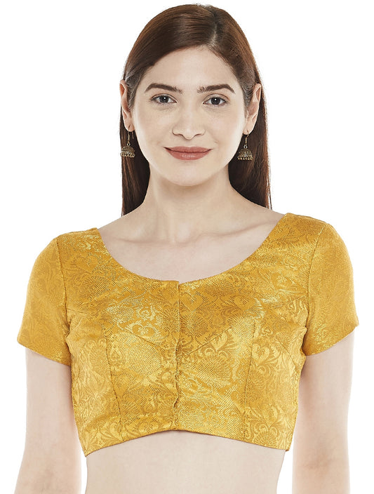 Women's Yellow Brocade Blouse (Design 1969)