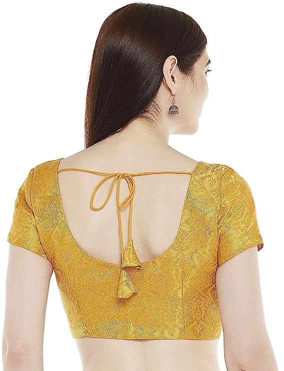 Women's Yellow Brocade Blouse (Design 1969)