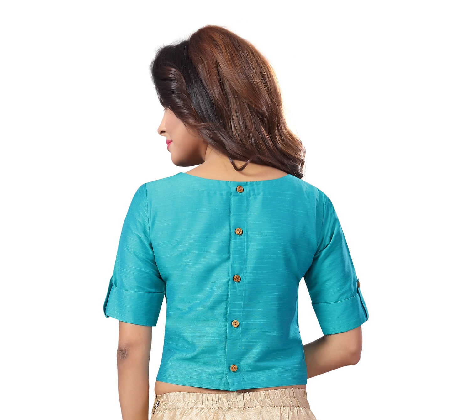 Women's Firozi Cotton Blouse (Design 2187)