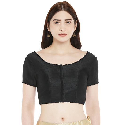 Women's Black Polyester Blouse (Design 2345)