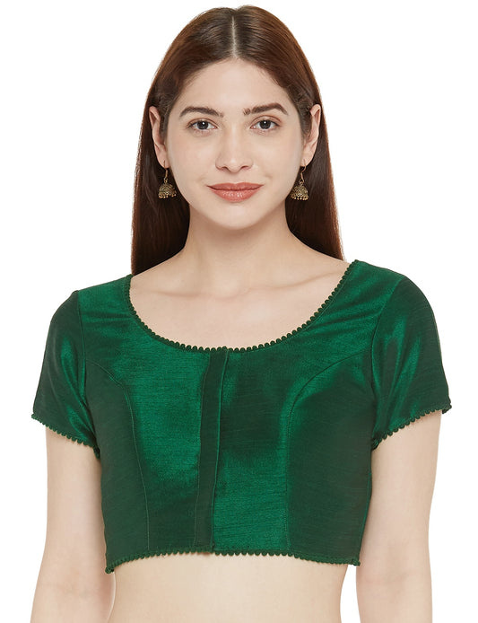 Women's Green Polyester Blouse (Design 2345)