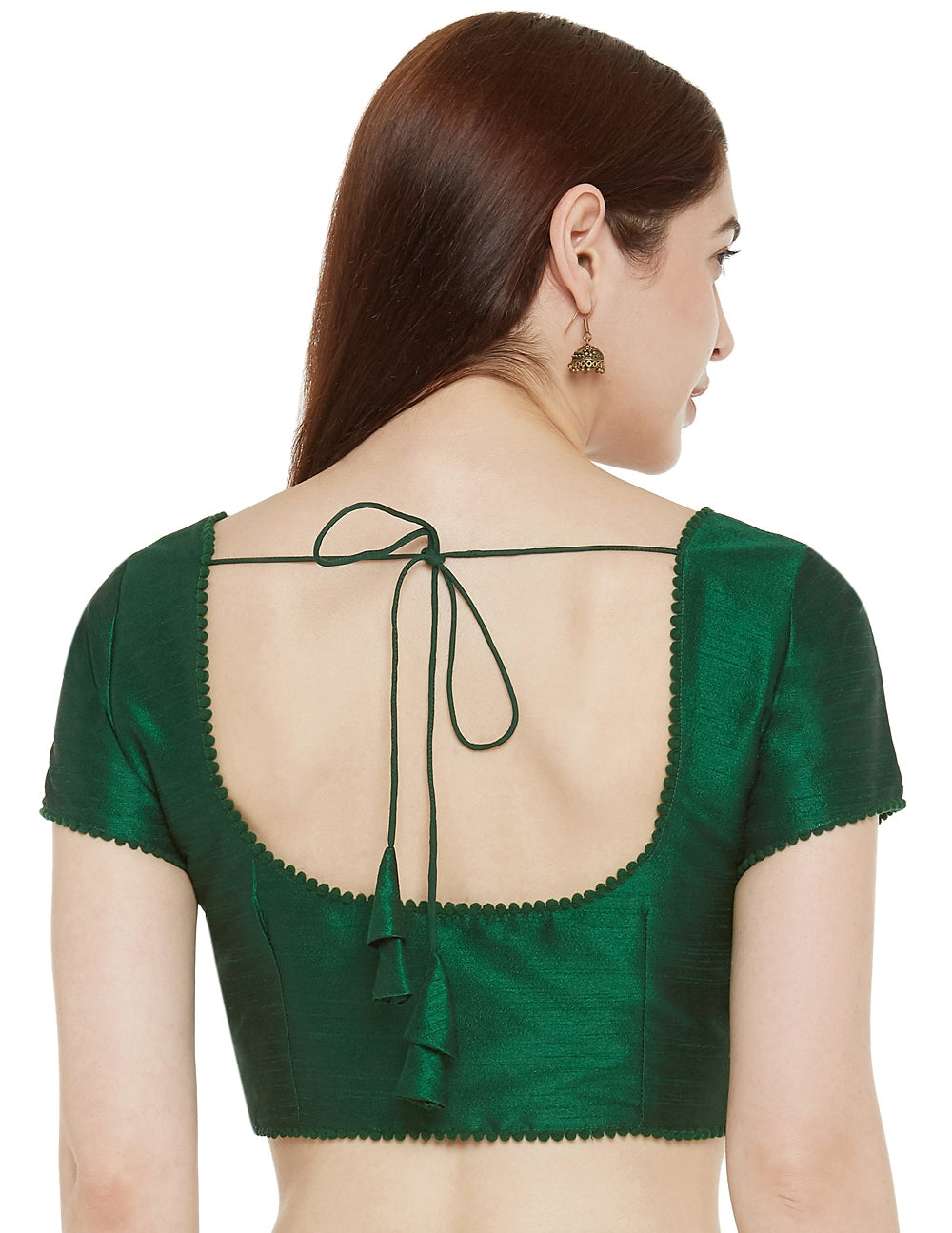 Women's Green Polyester Blouse (Design 2345)