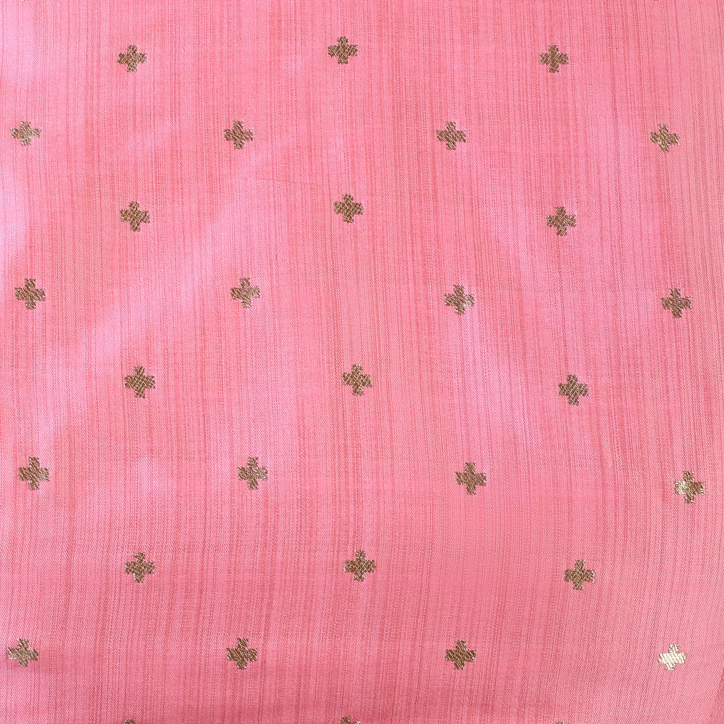 Women's Pink Brocade Polyester Blouse (Design 2384)