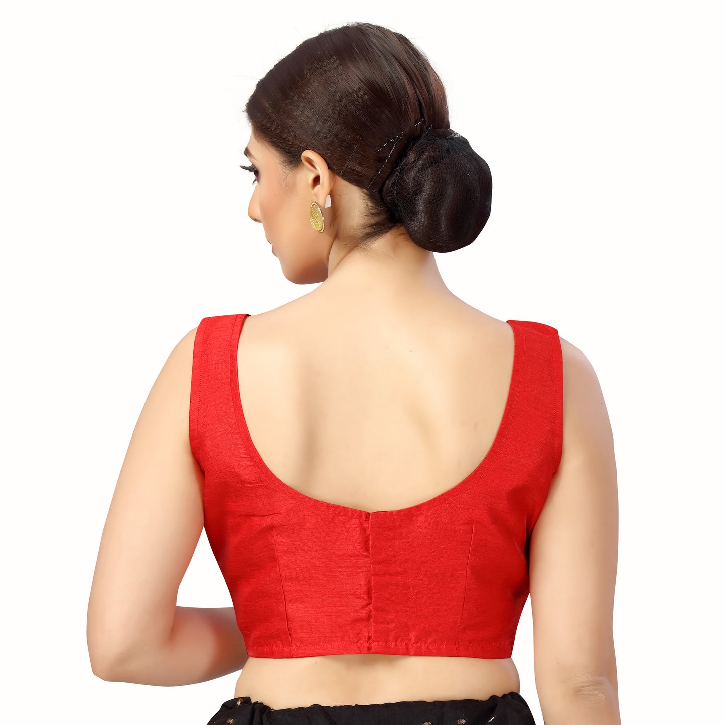 Women's Red Polyester Blouse (Design 2545)