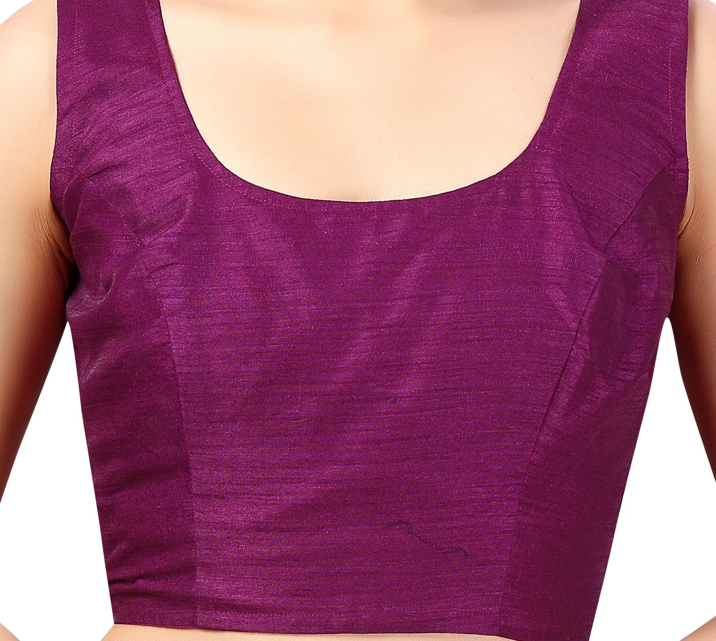 Women's Wine Polyester Sleeveless Blouse (Design 2545)