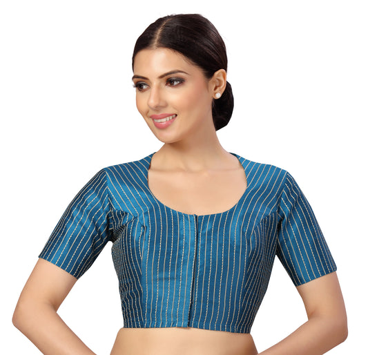 Studio Shringaar Women's Firozi Blouse (Design 2593)
