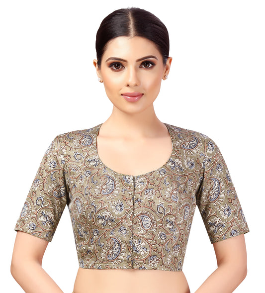 Studio Shringaar Women's Brown Blouse (Design 2598)