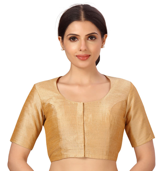 Studio Shringaar Women's Gold Blouse (Design 2602)