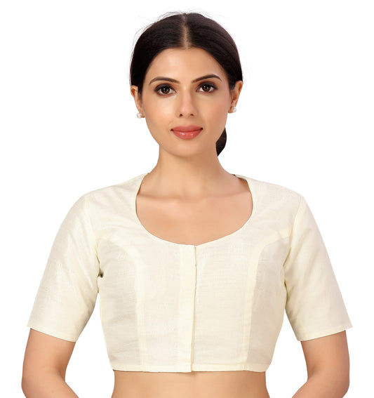 Studio Shringaar Women's White Blouse (Design 2602)