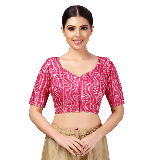 Women's Rani Bandhani Polyester Blouse (Design 2631)