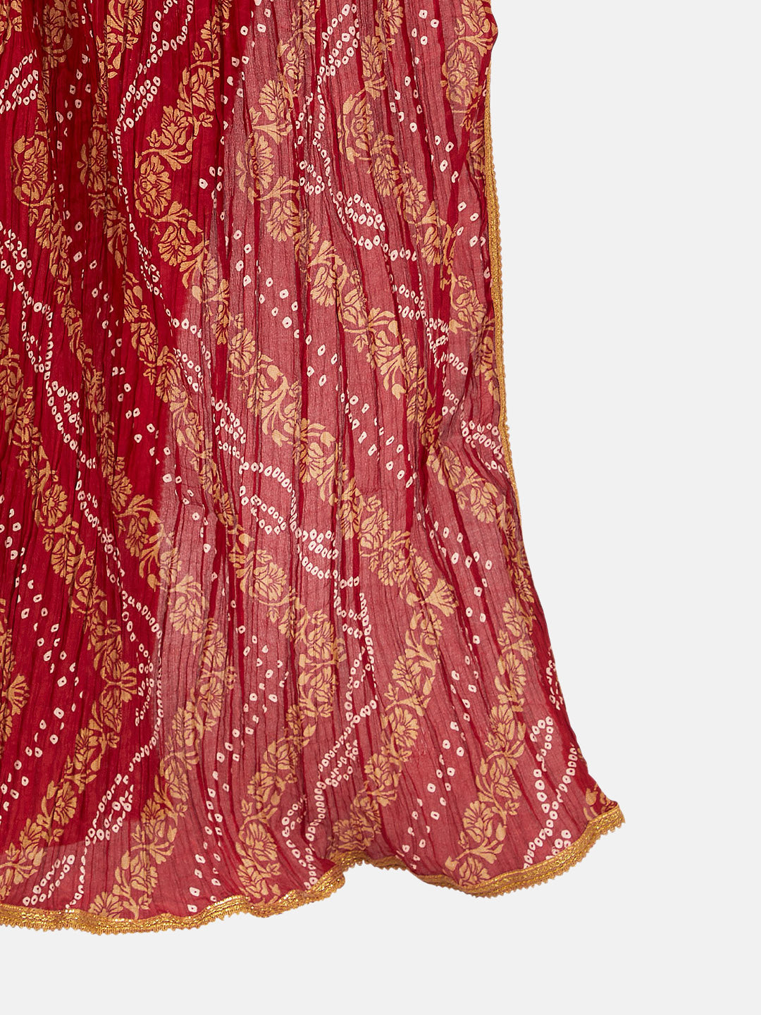 Women's Maroon Vegan Silk Dupatta (Design 2682)