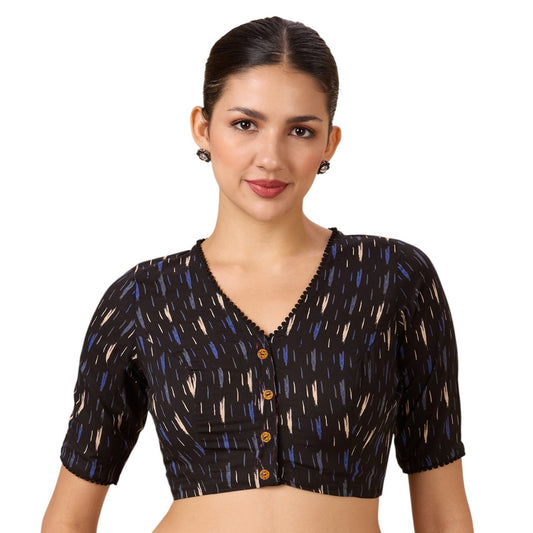 Studio Shringaar Women's Black Blouse (Design 2696)