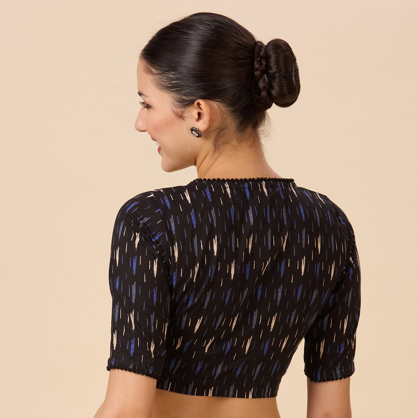 Studio Shringaar Women's Black Blouse (Design 2696)