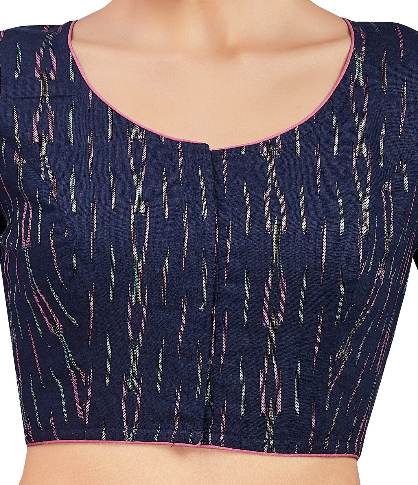 Studio Shringaar Women's Navy Blue Blouse (Design 2705)