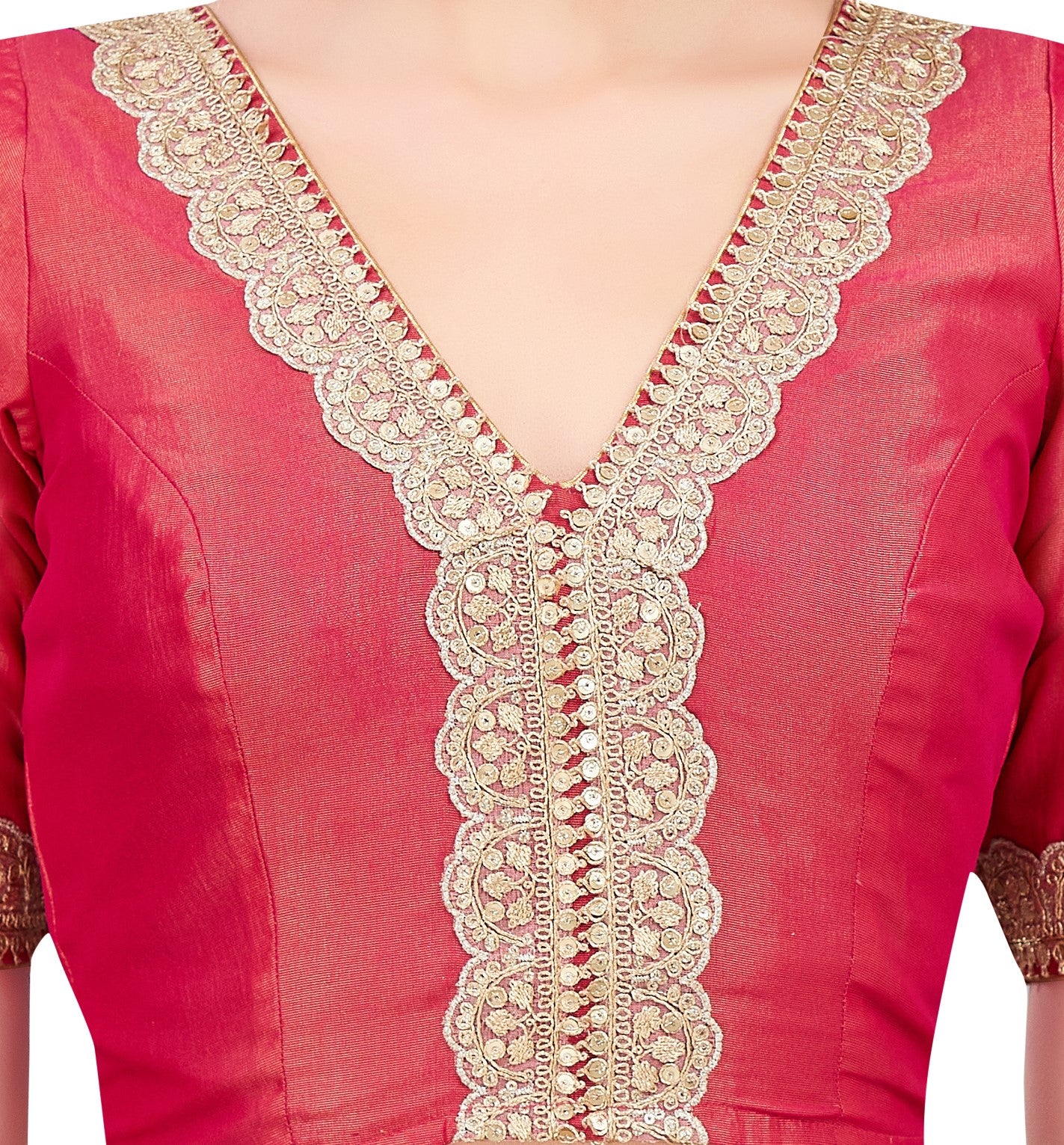 Studio Shringaar Women's Pink Blouse (Design 2708)