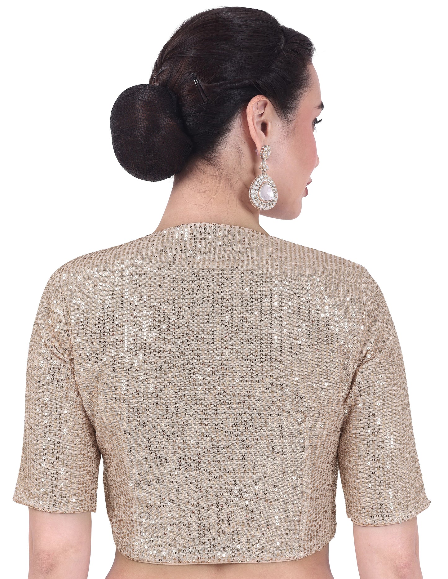 Studio Shringaar Women's Gold Blouse (Design 2736)