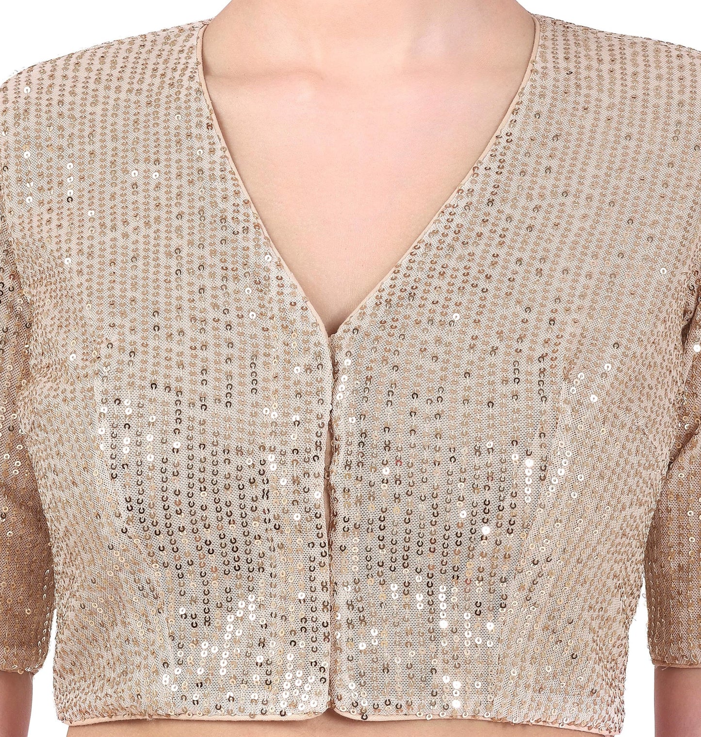 Studio Shringaar Women's Gold Blouse (Design 2736)