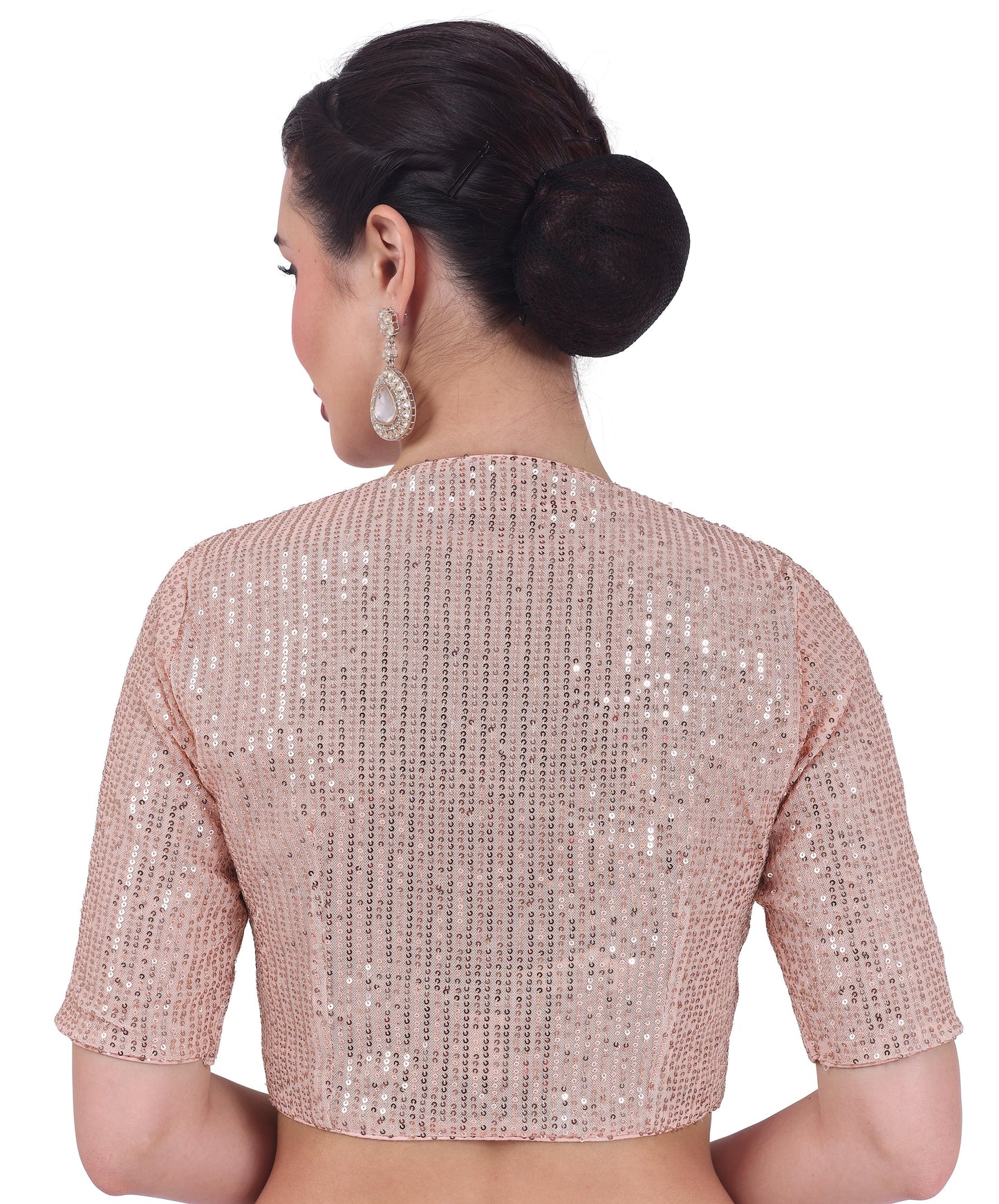 Studio Shringaar Women's Peach Blouse (Design 2736)