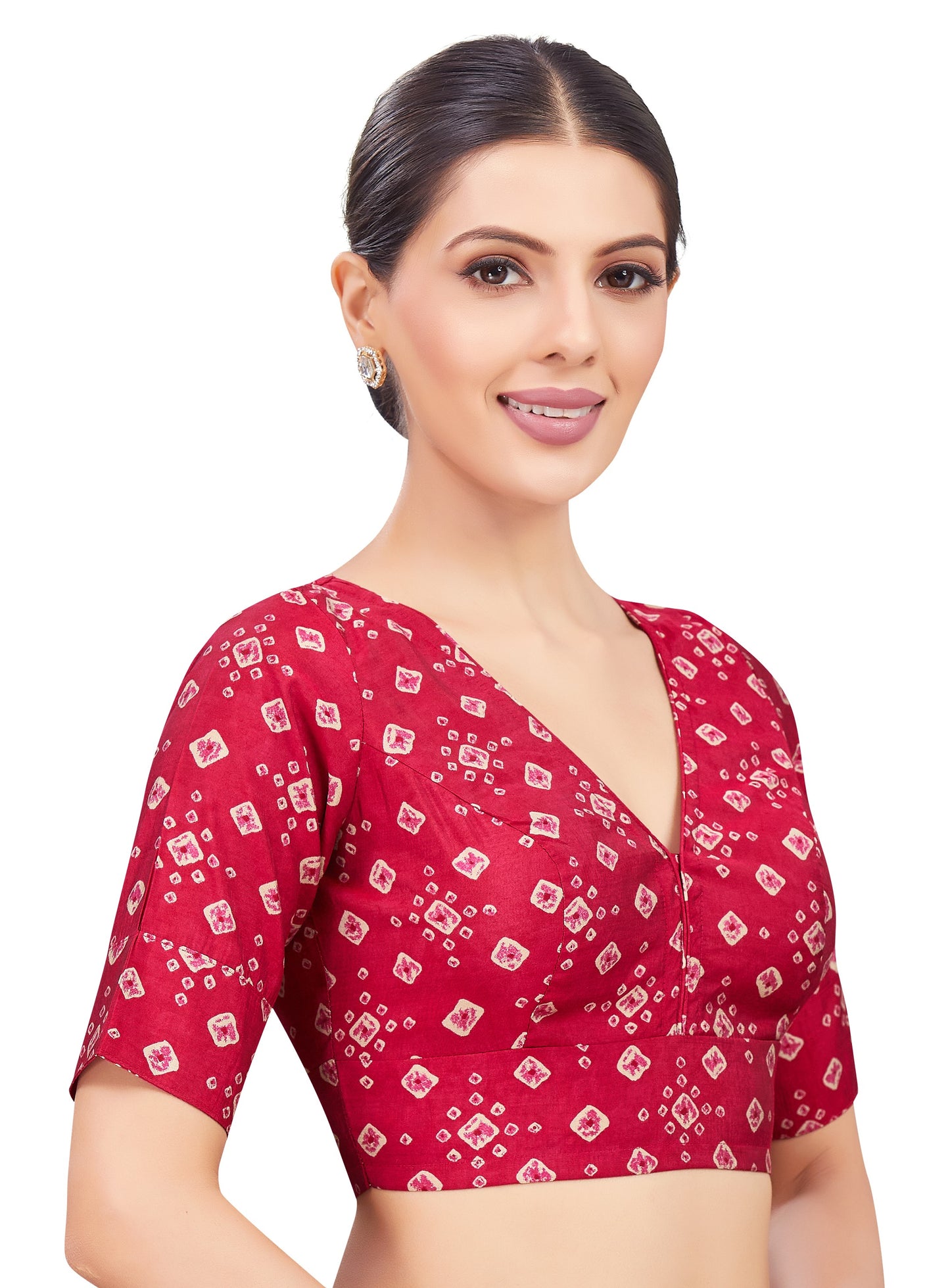 Studio Shringaar Women's Pink Blouse (Design 2769)