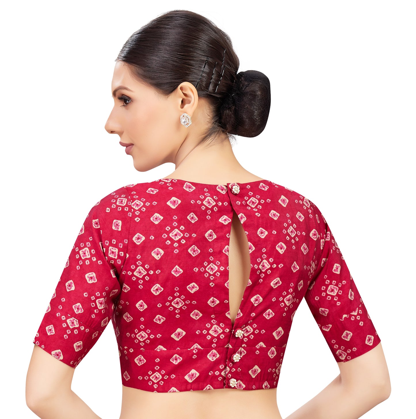 Studio Shringaar Women's Pink Blouse (Design 2769)