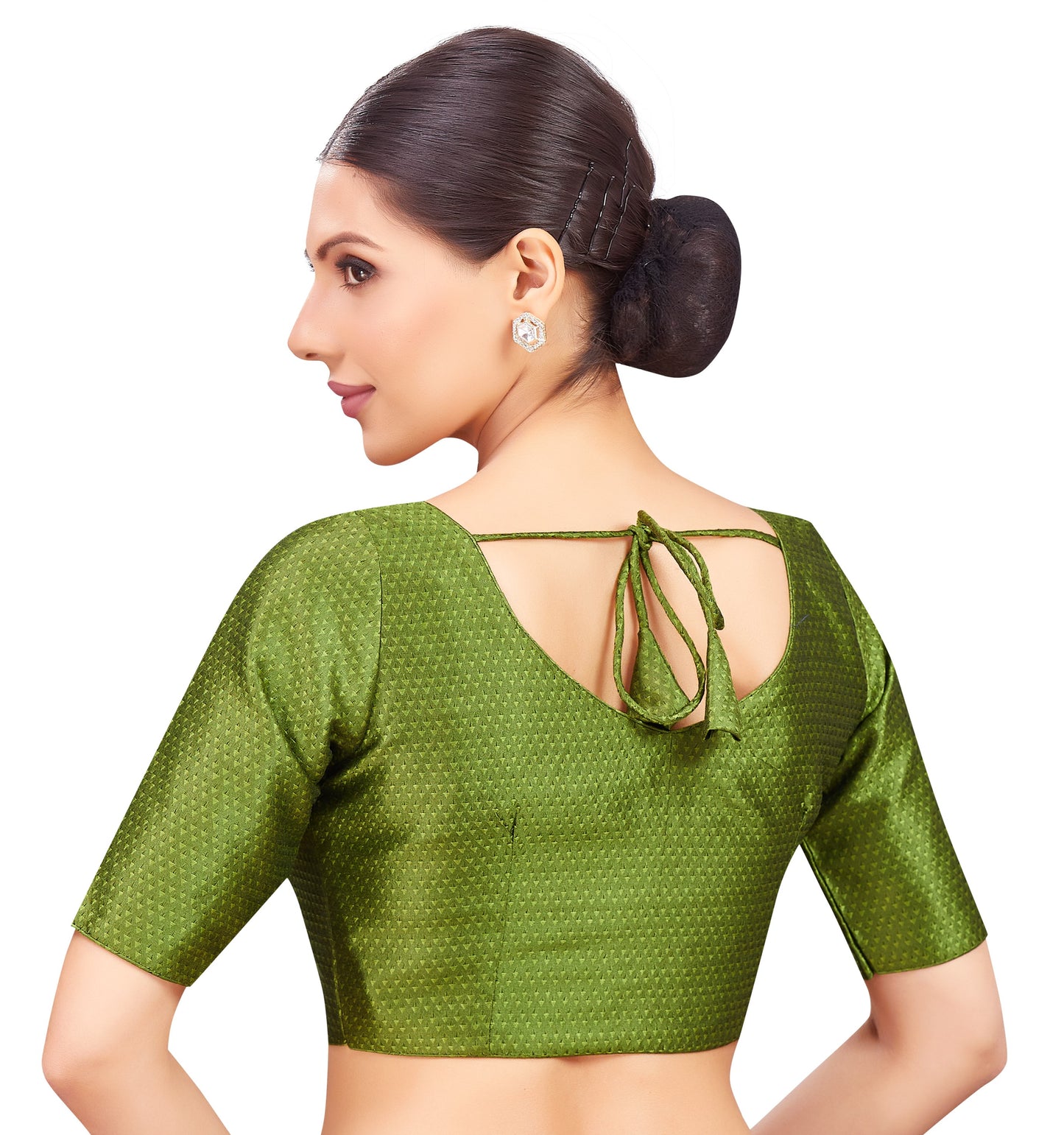 Studio Shringaar Women's Green Blouse (Design 2772)