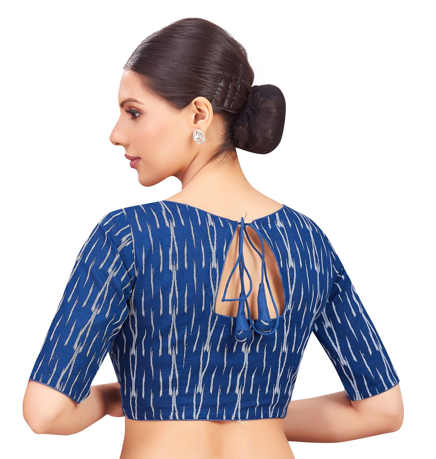 Studio Shringaar Women's Navy Blue Blouse (Design 2775)