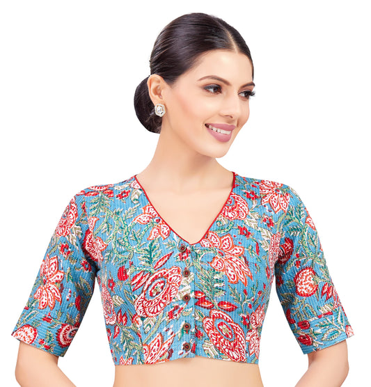 Studio Shringaar Women's Blue Blouse (Design 2776)