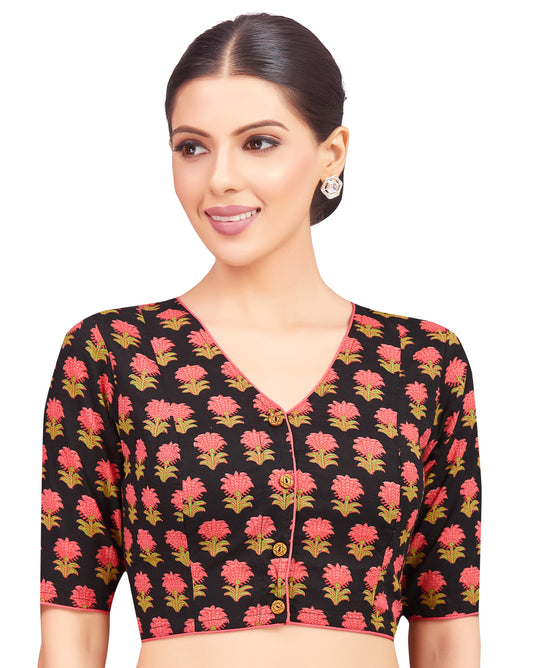 Studio Shringaar Women's Black Blouse (Design 2779)