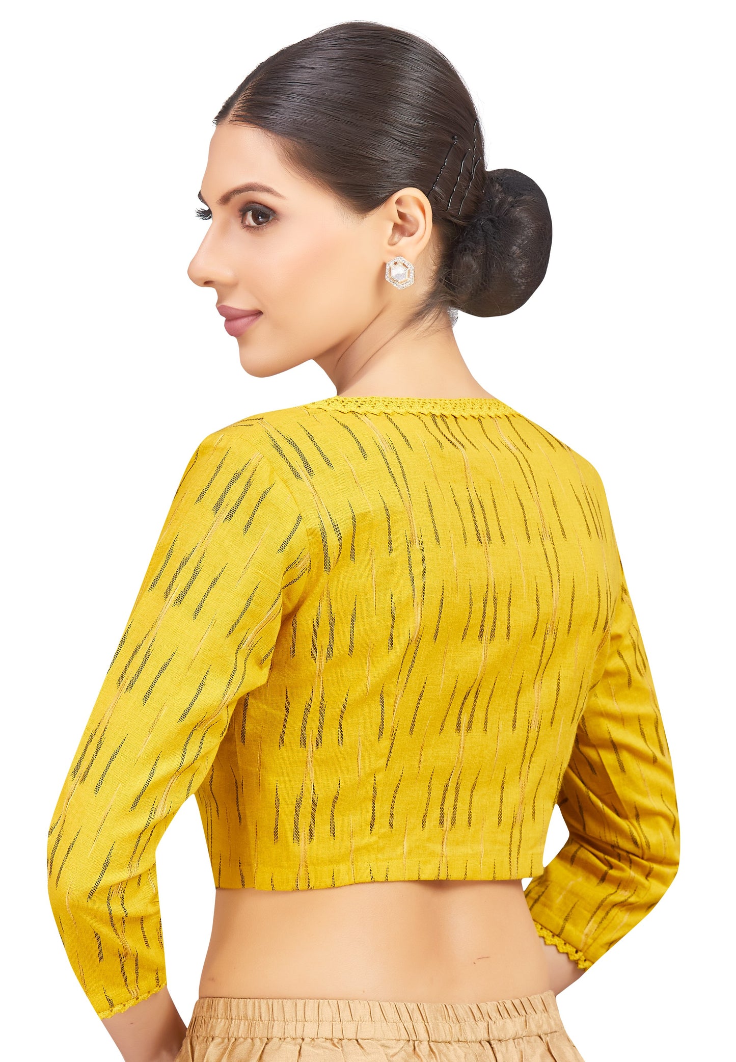 Studio Shringaar Women's Yellow Blouse (Design 2783)