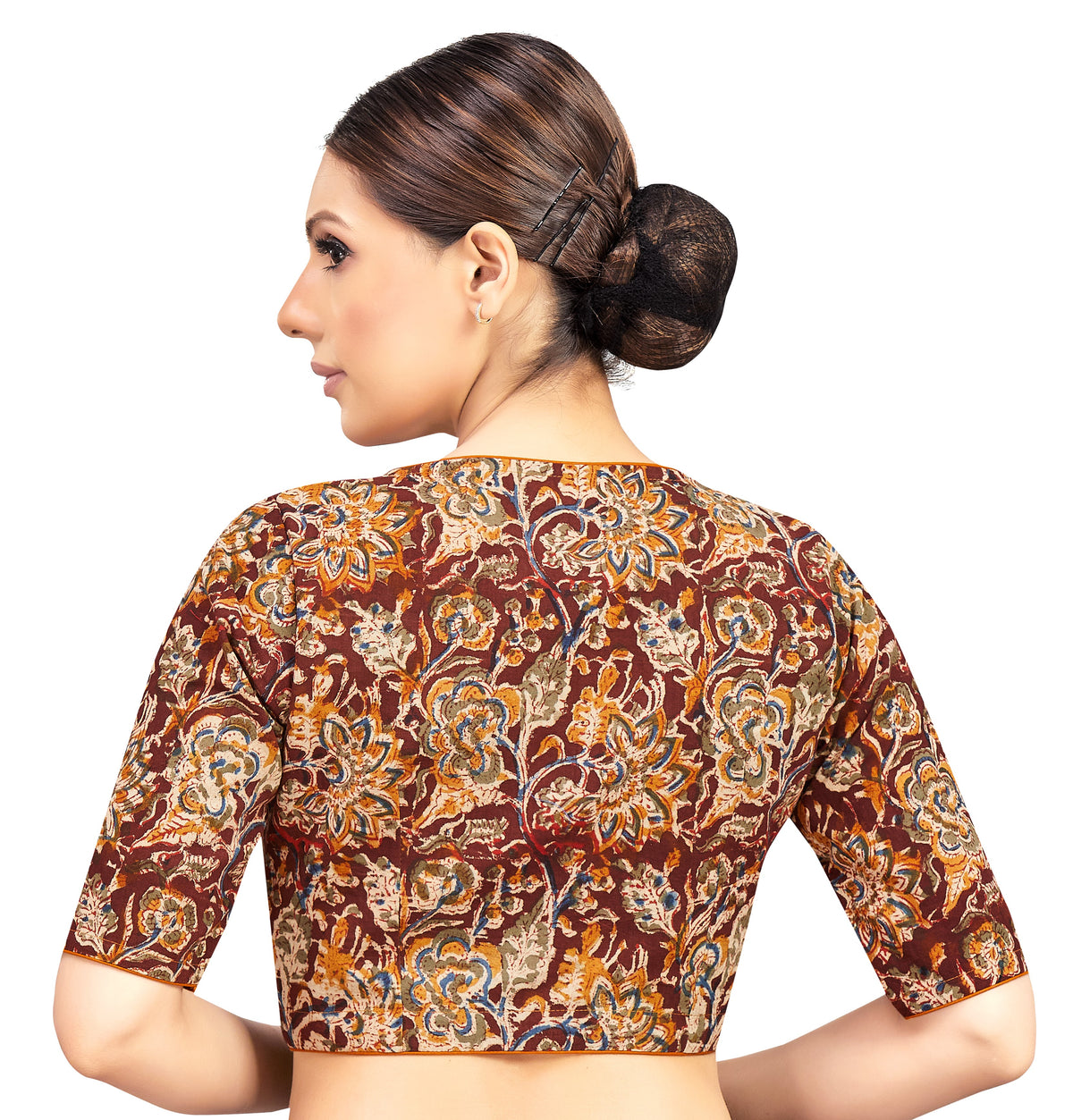 Studio Shringaar Women's Brown Readymade Blouse (Design 2792)