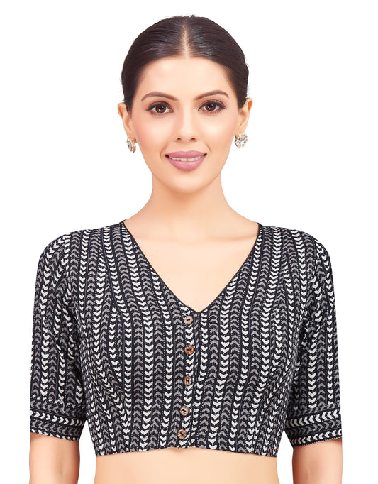 Studio Shringaar Women's Black Blouse (Design 2796)