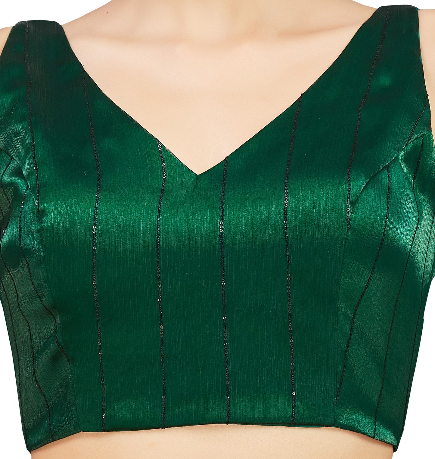 Studio Shringaar Women's Green Blouse (Design 2808)