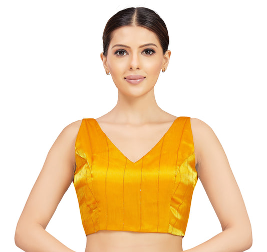 Studio Shringaar Women's YellowBlouse (Design 2808)