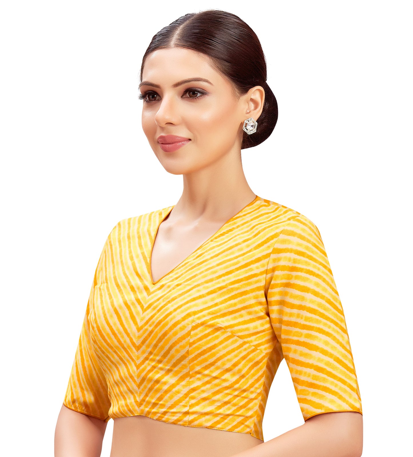 Studio Shringaar Women's Yellow Blouse (Design 2815)