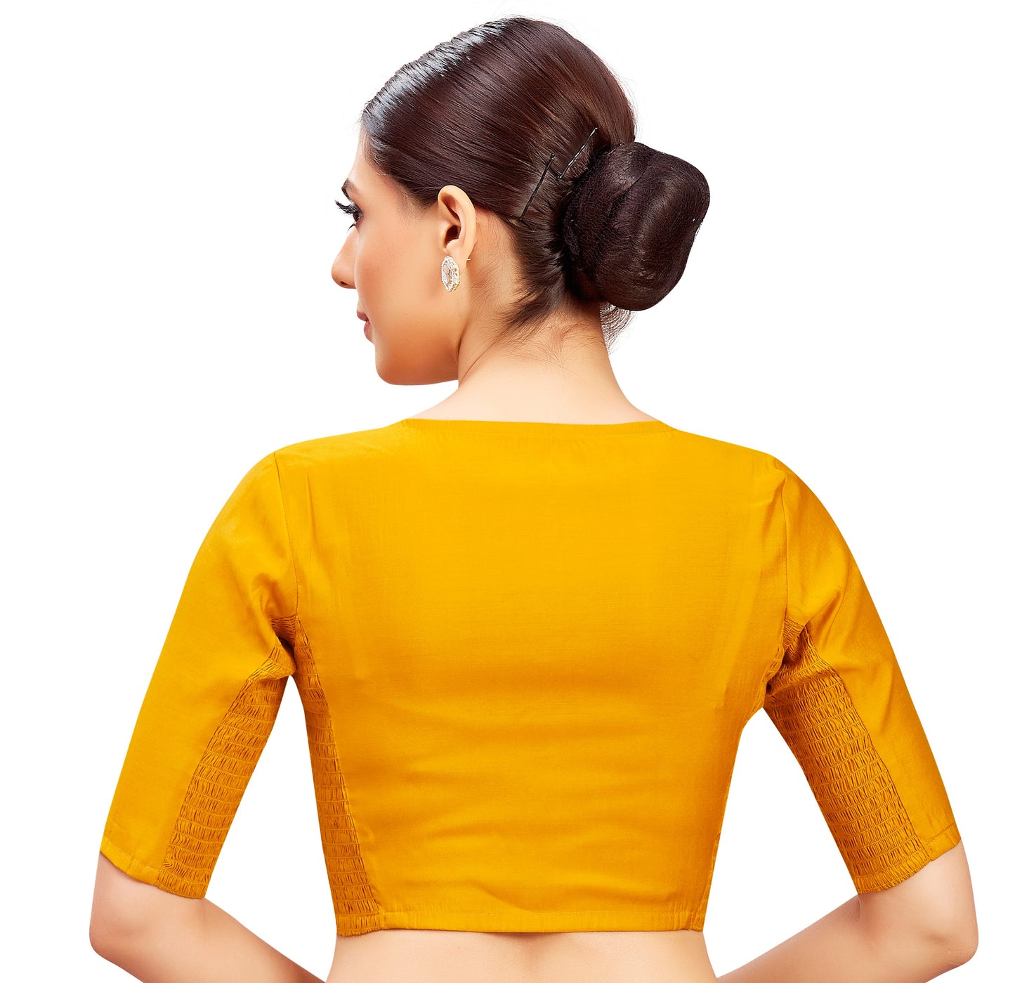 Studio Shringaar Women's Mustard Blouse (Design 2816)