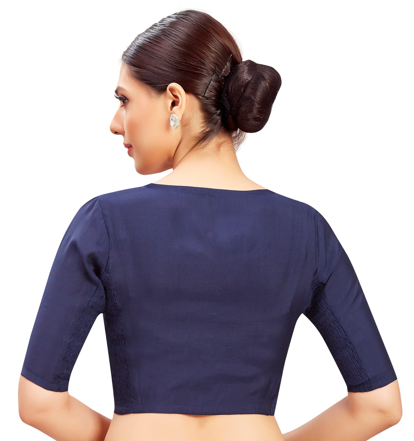 Studio Shringaar Women's Navy Blue Blouse (Design 2816)