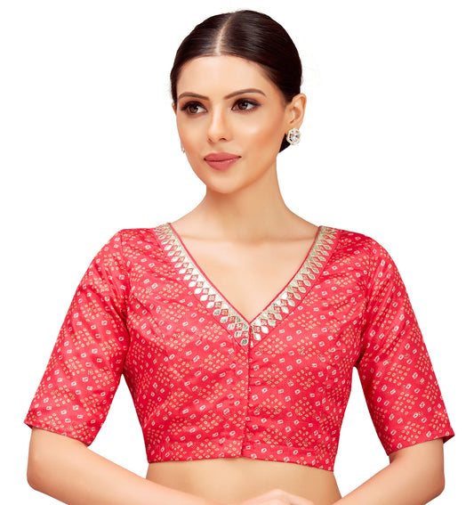 Studio Shringaar Women's Pink Blouse (Design 2820)