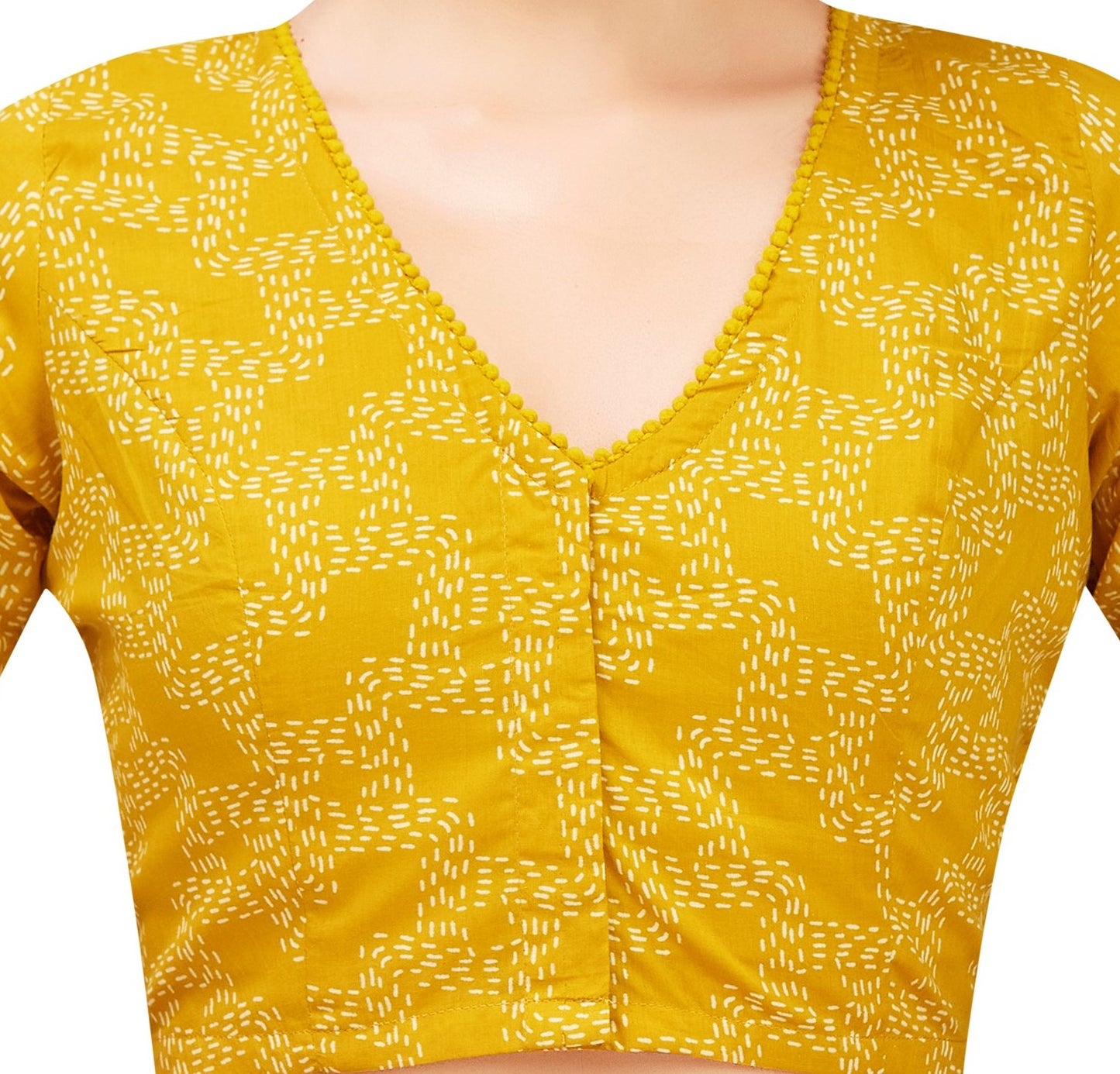 Studio Shringaar Women's Yellow Blouse (Design 2822)