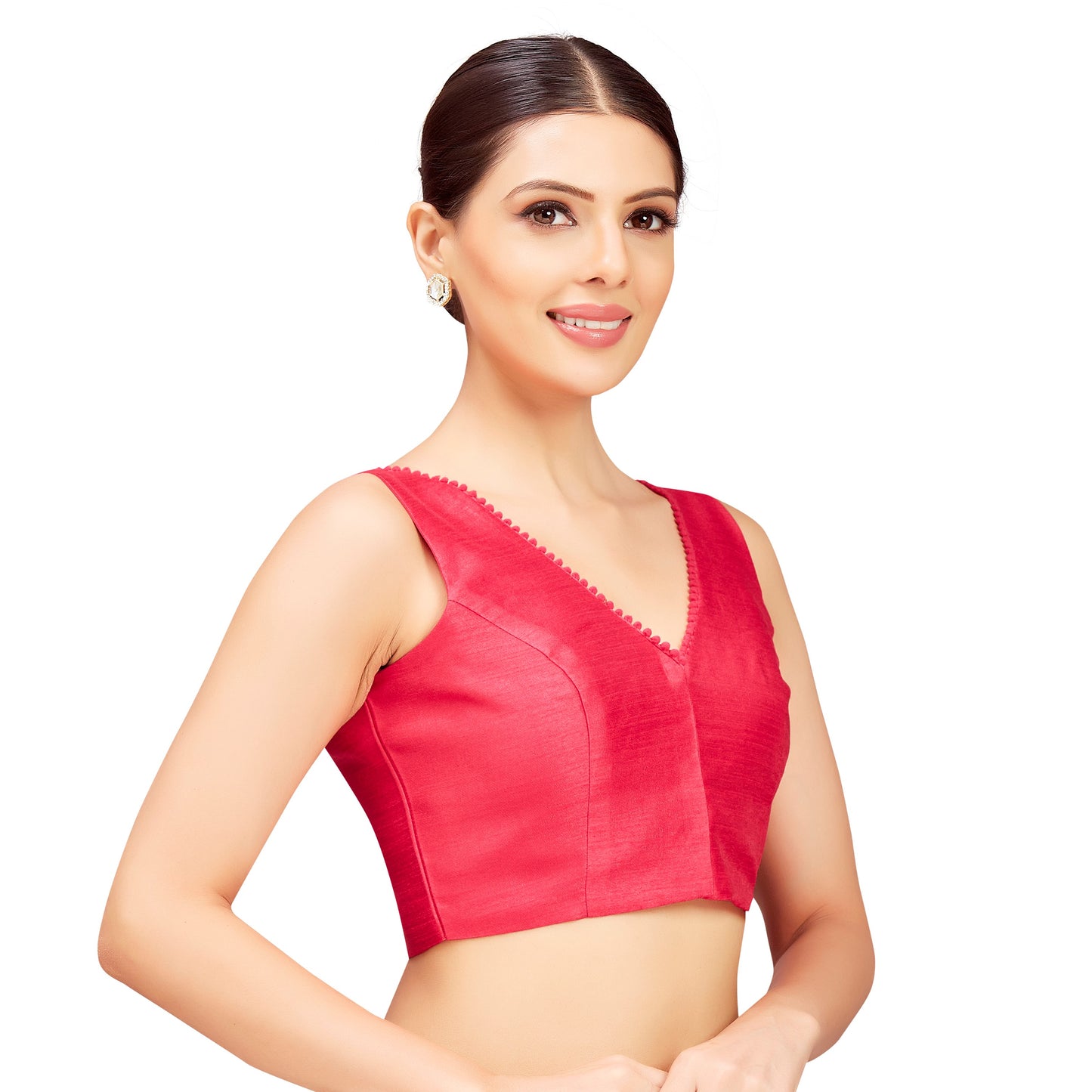 Studio Shringaar Women's Pink Blouse (Design 2825)