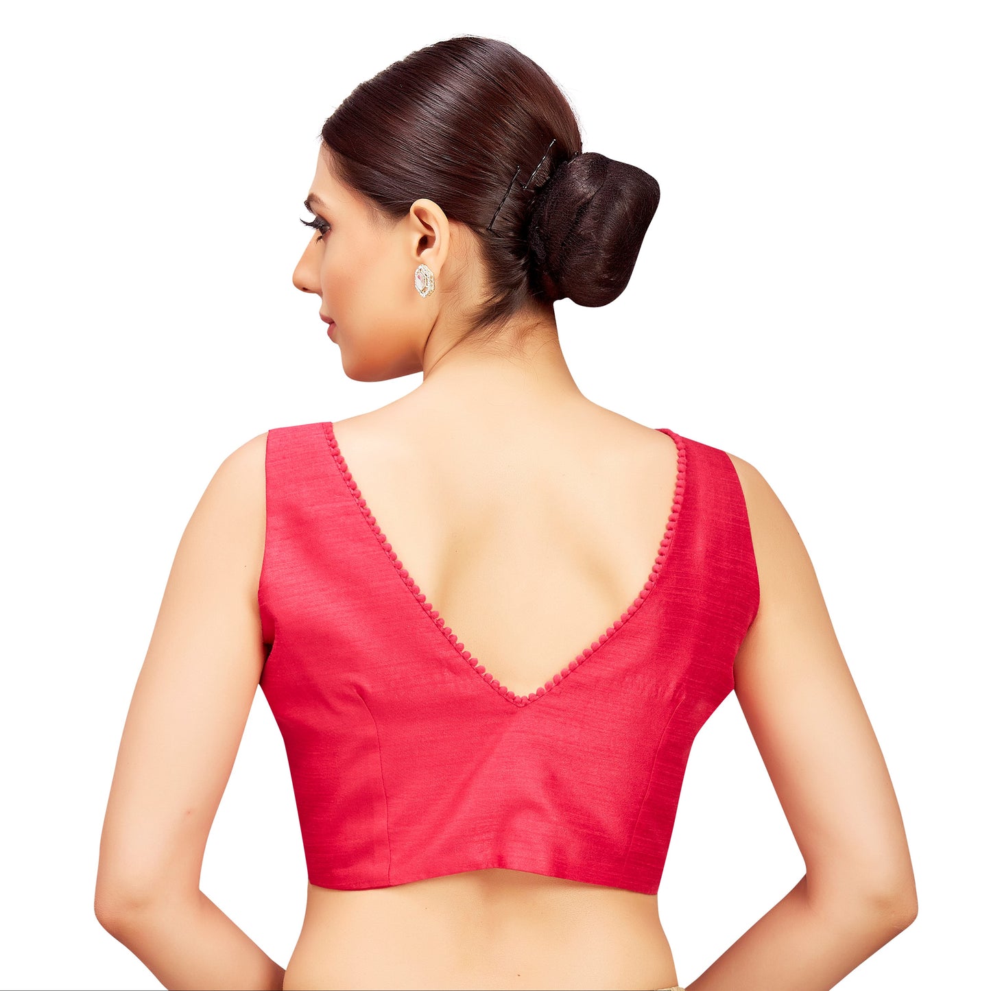 Studio Shringaar Women's Pink Blouse (Design 2825)